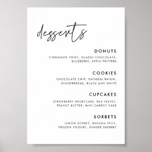 Pub-tecknet för det moderna minimalistiska Bröllop Poster