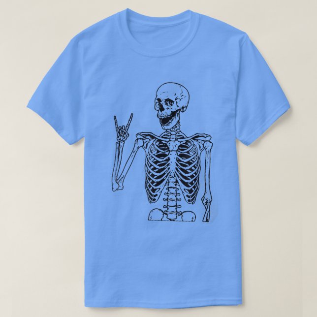 Pub ten Duh Bartender Funny Coola Skeleton Lycklig T Shirt (Design framsida)