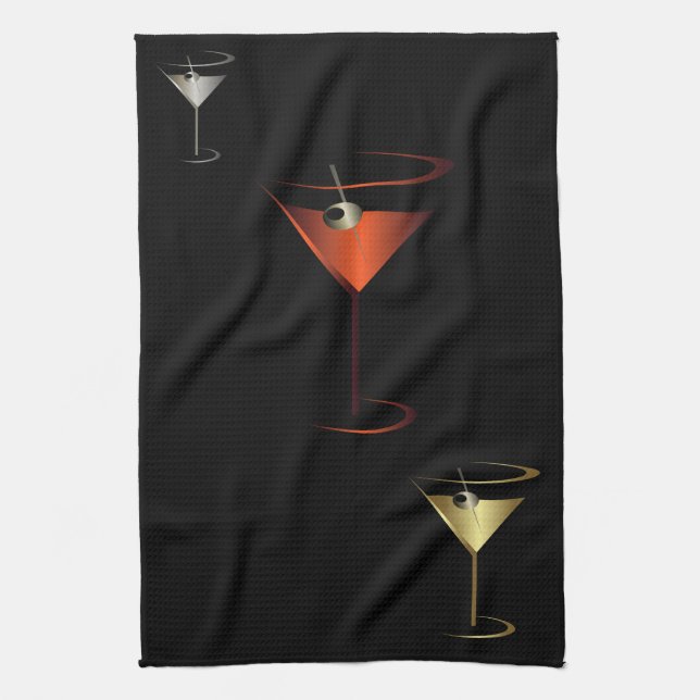 Pub Towel - Martini Cocktail Party Kökshandduk (Vertikal)