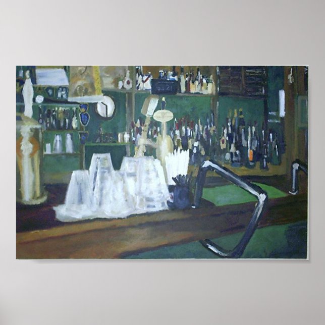 Pub vid Sällsyntet Olde Times Pub Poster (Framsidan)