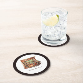 Pub Vuxen födelsedag i alla åldrar Personlig Underlägg Papper Rund