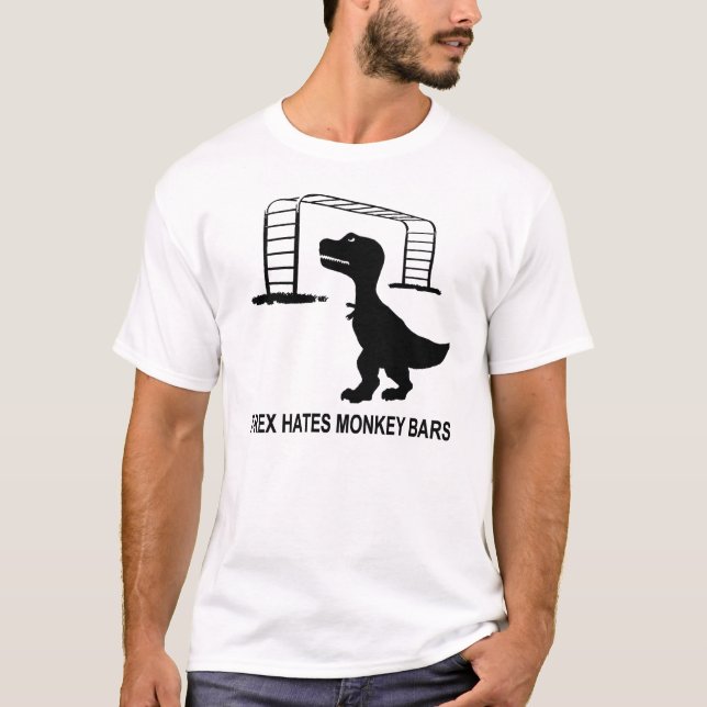 Pubar för T-Rex hatapa tänder T-tröja T-shirt (Framsida)
