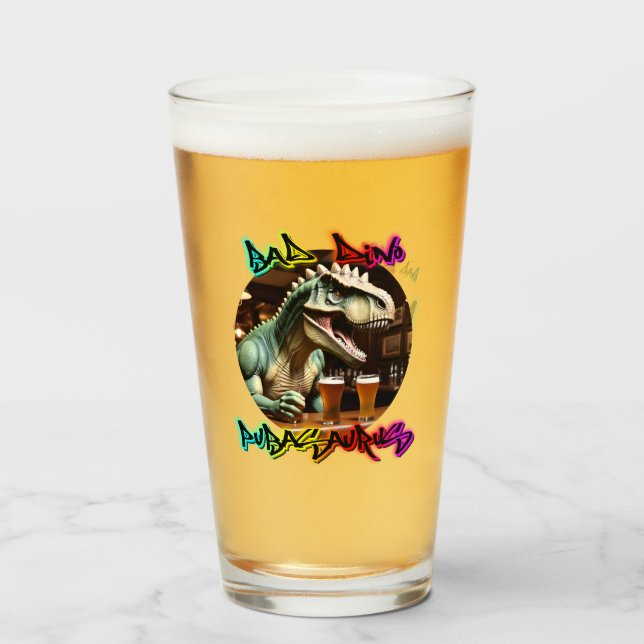 PUBASAURUS av BAD Dino Glaskopp (Baksida fylld)