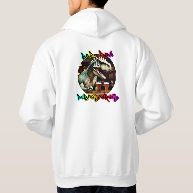 PUBASAURUS av BAD Dino Hoodie (Baksida)