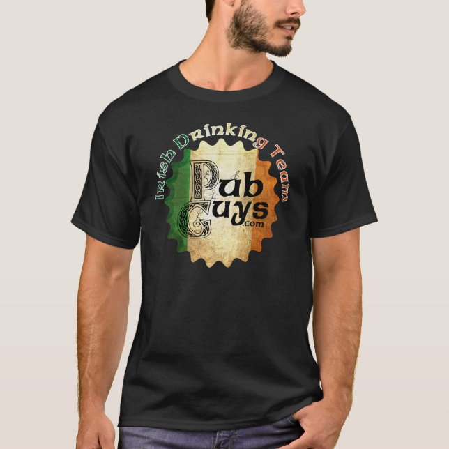 PubGuys irländskt dricka lag T-shirt (Framsida)