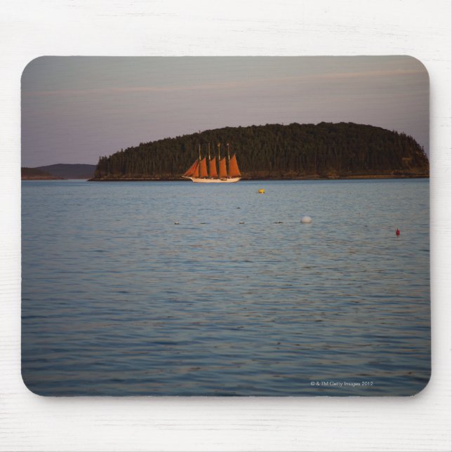 Pubhamn, Maine på solnedgången Musmatta (Framsidan)