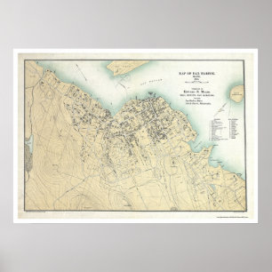 Pubhamnen, MIG planerar kartan 1896 Poster