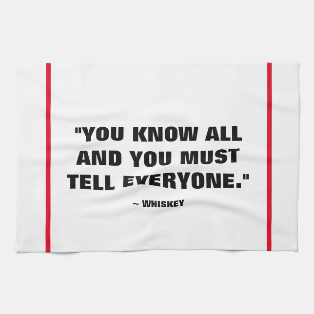 Pubhandduk - Whiskey Kökshandduk (Horisontell)