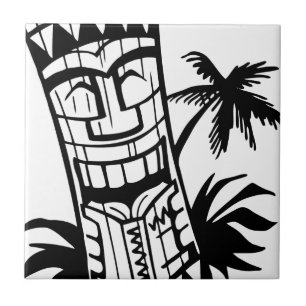 PUBKONST FÖR HAWAIIBO TIKI KAKELPLATTA