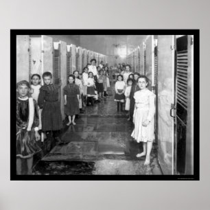 Public Bathhouse i NYC 1910 Poster
