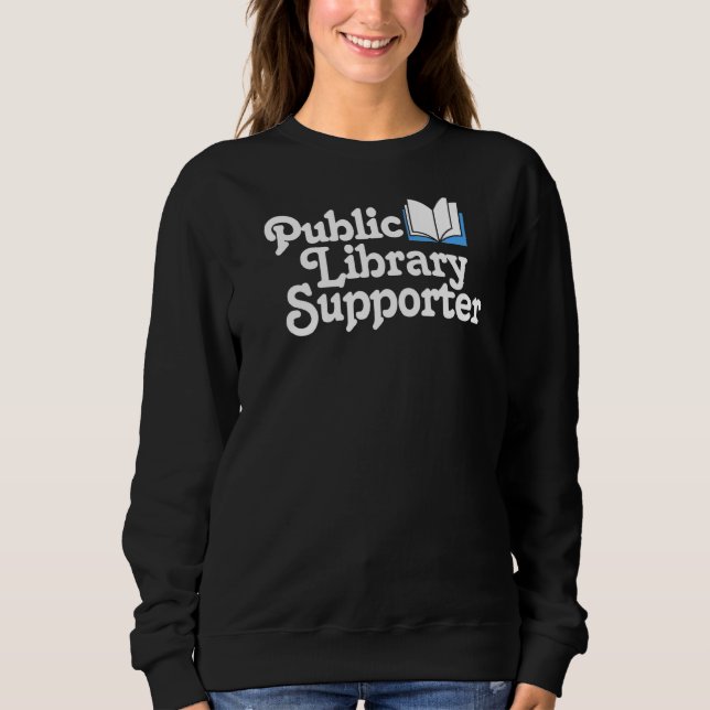 Public Bibliotek Supporter Pro Bokar Learning & Ed T Shirt (Framsida)
