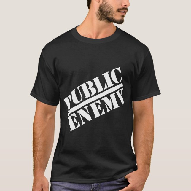 Public Enemy Officiell Big Logotyp T Shirt (Framsida)