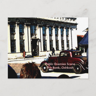 Public EnfiberScene - Banken, Oshkosh Vykort