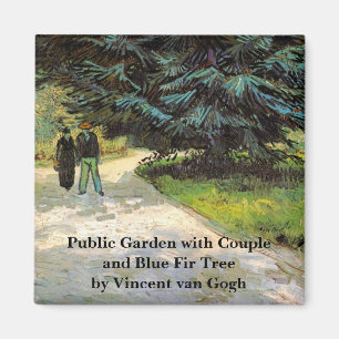 Public Garden med lite av Vincent van Gogh Magnet