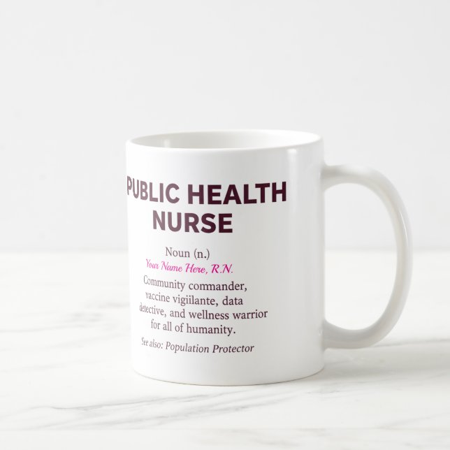 Public Health Nurse Definition Kaffemugg (Höger)