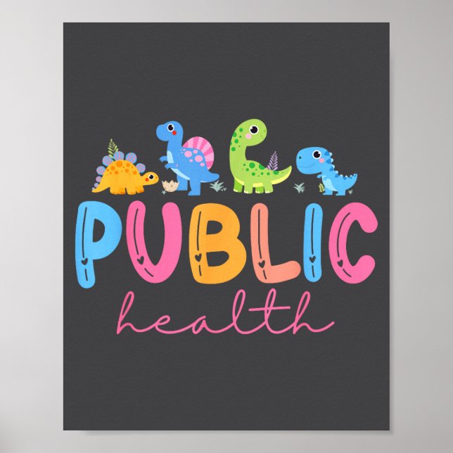 Public Health Nurse Dinosaurs Nursing Design For M Poster (Framsidan)