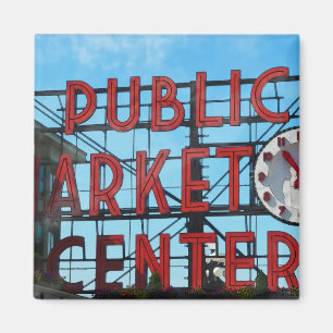 Public Market Center i Seattle Washington Magnet