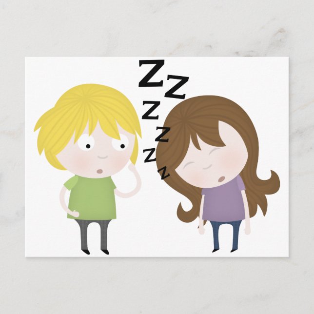 Public Narcolepsy Vykort (Framsida)