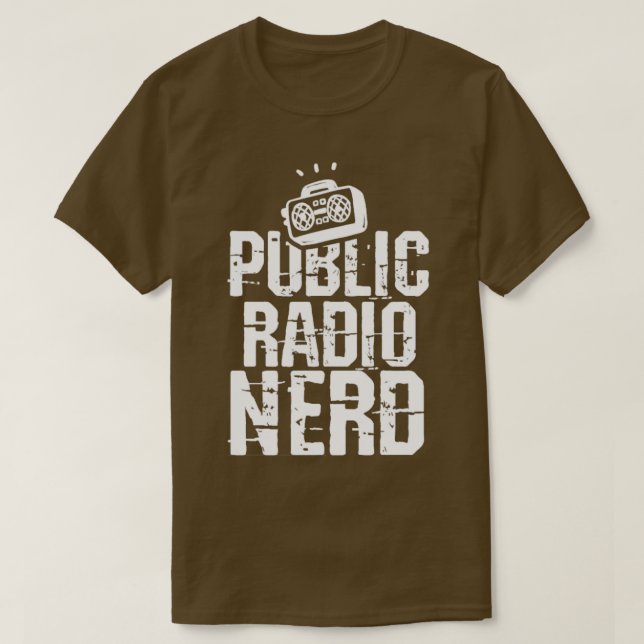 Public Radio Ham Radio Nerd T Shirt (Design framsida)