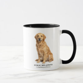 Public Relations Golden Retriever Mugg