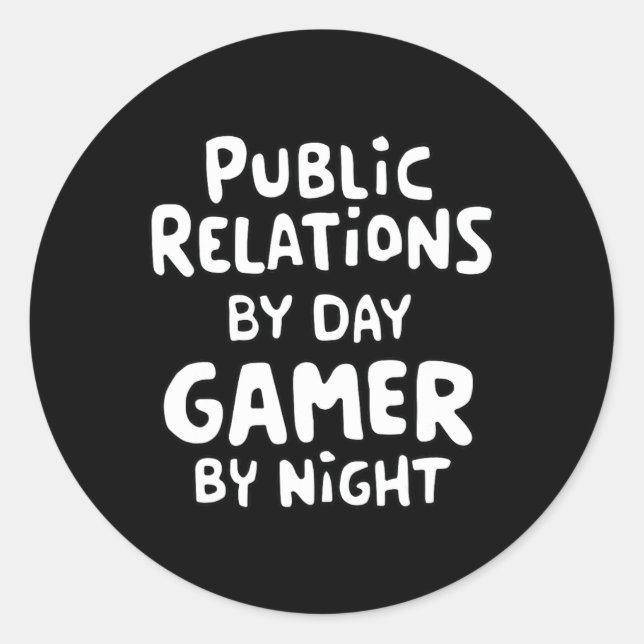 Public Relations  Runt Klistermärke (Framsida)
