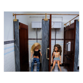 Public Rest Rooms. Perfect Poster