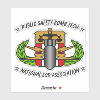 PUBLIC SAFETY BOMB TECH STICKER KLISTERMÄRKEN