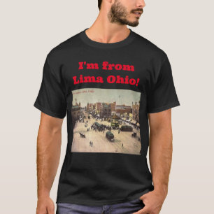Public Square, Lima, Ohio Vintage T Shirt