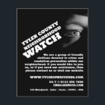 Public View, grannskap Community Watch Advert Flygblad<br><div class="desc">Public View,  grannskap Community Watch Advertising Flyer från Affärskortet Store.</div>