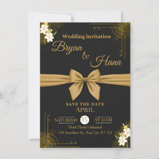 Public Wedding Invitation – Elegant Minimal Design Inbjudningar
