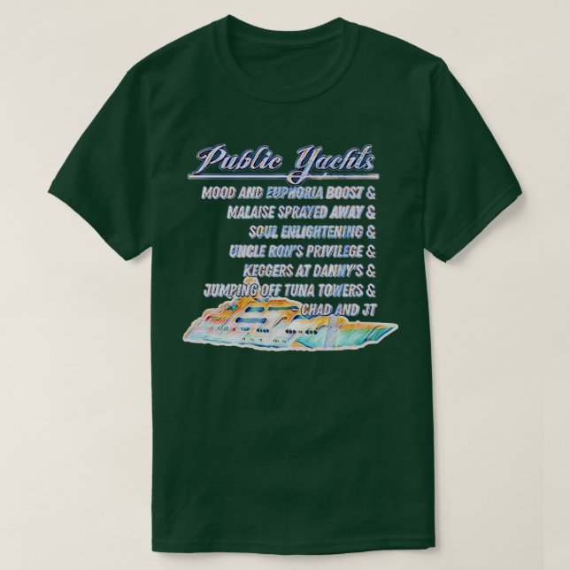 Public Yachts T Shirt (Design framsida)