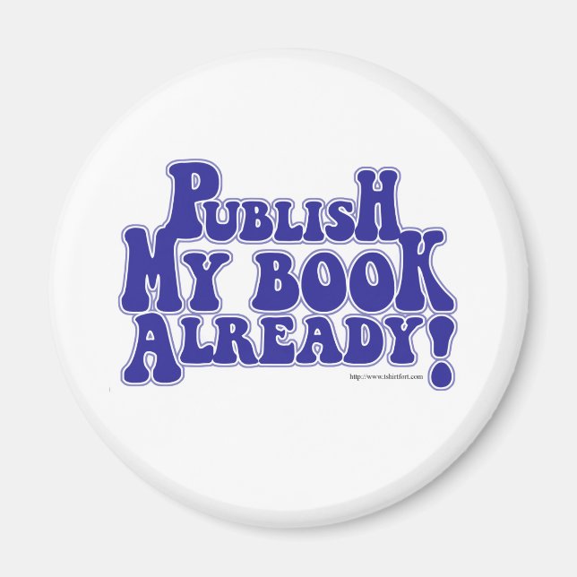 Publicera My Bok Roligt Author Design Motto Magnet (Framsidan)