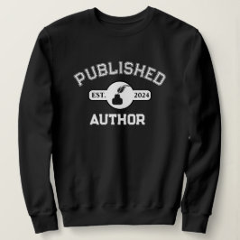 Publicerad text för skribent Cute Quill Bläck Whit T Shirt