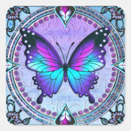 Publiceringsknapp med bakgrund fyrkantigt klistermärke