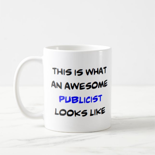 publicist, fantastisk kaffemugg (Vänster)