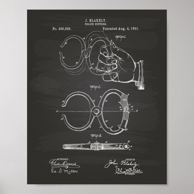 Publikationsbyrån 1891 Patent Art - Chalkboard Poster (Framsidan)