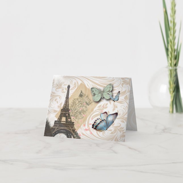 Publikationsbyrån Paris Effiel Torn Kort (Framsida)