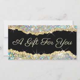 Publikationscertifikat guld glitter