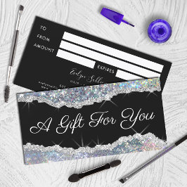 Publikationscertifikat silver glitter