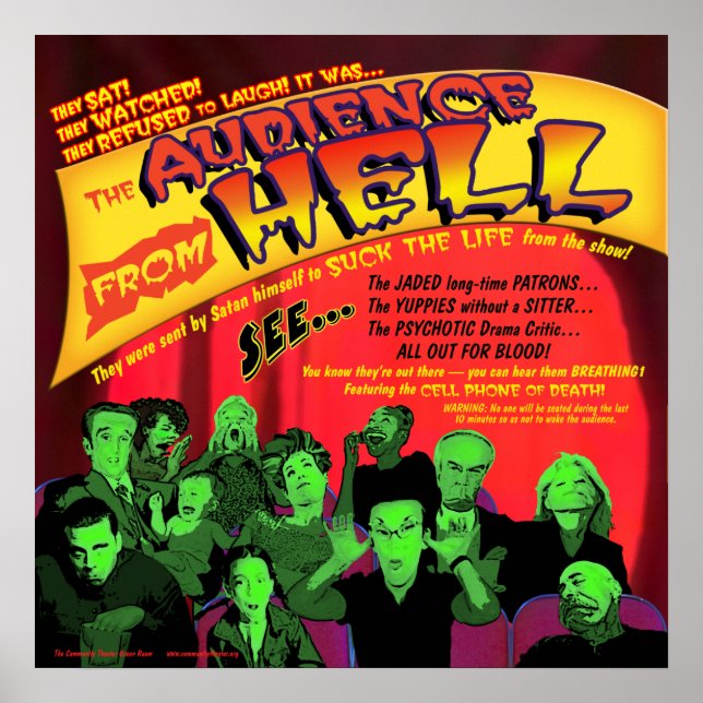 Publiken Poster från helvetets teater (Framsidan)