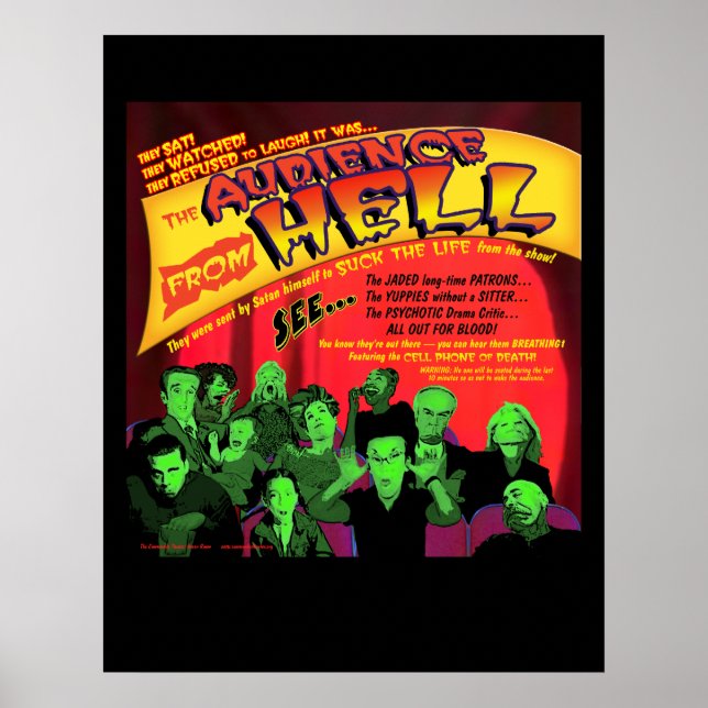 Publiken Poster från helvetets teater (Framsidan)