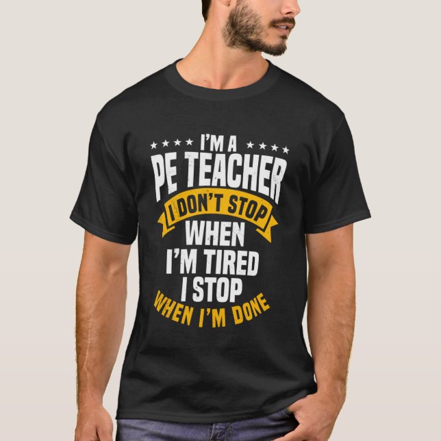Publikens lärare Gym Coach Physical Education T Shirt (Framsida)