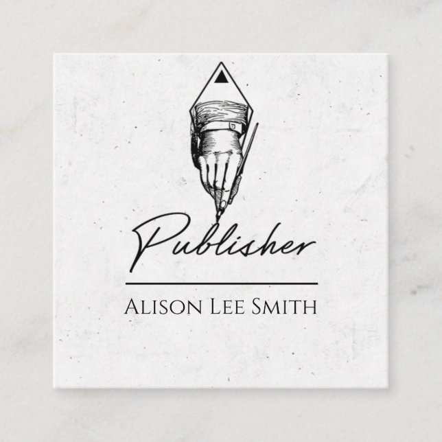 Publisher Fyrkantigt Visitkort (Framsida)