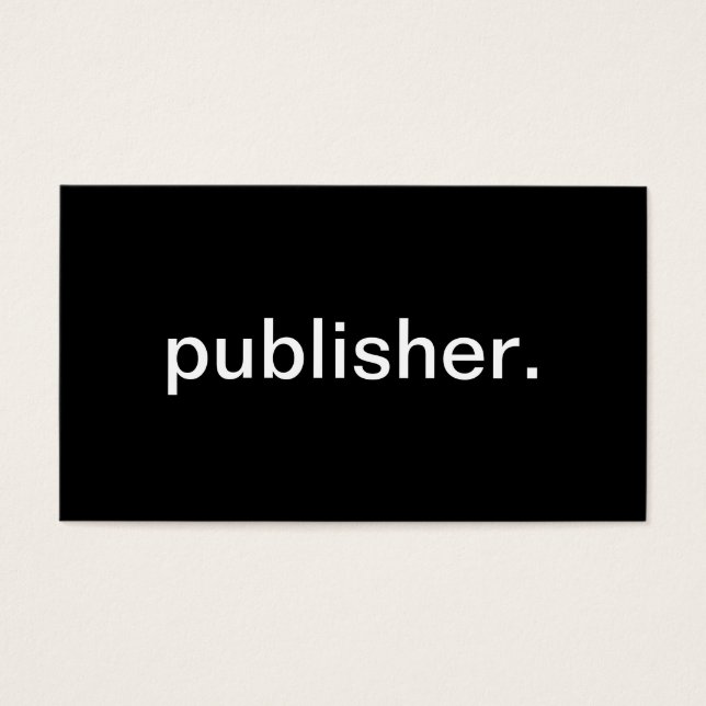 Publisher Visitkort (Framsidan)