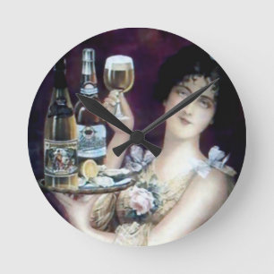 PubMaidvintage affisch Rund Klocka