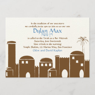 PubMitzvah inbjudan Dylan max Jerusalem