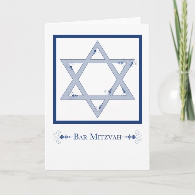 pubmitzvah (stjärnan av david elegans) kort (Framsida)