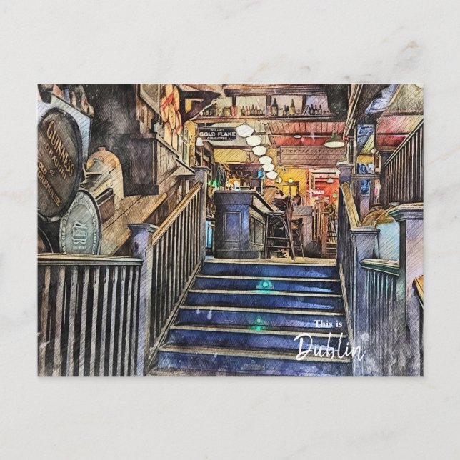 Pubs of Dublin-Ireland Vykort (Framsida)