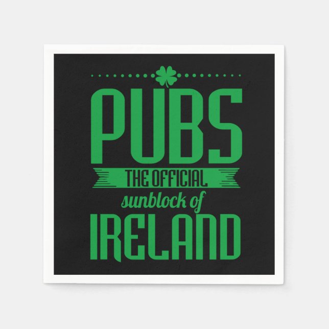 Pubs The Official Sunblock Of Ireland Clovers St P Pappersservett (Framsidan)