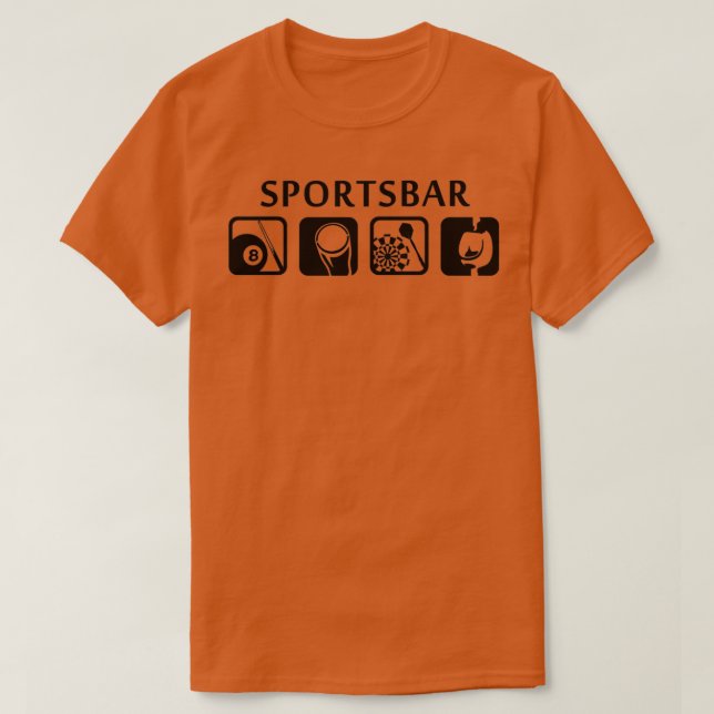 Pubsport sport pub t shirt (Design framsida)